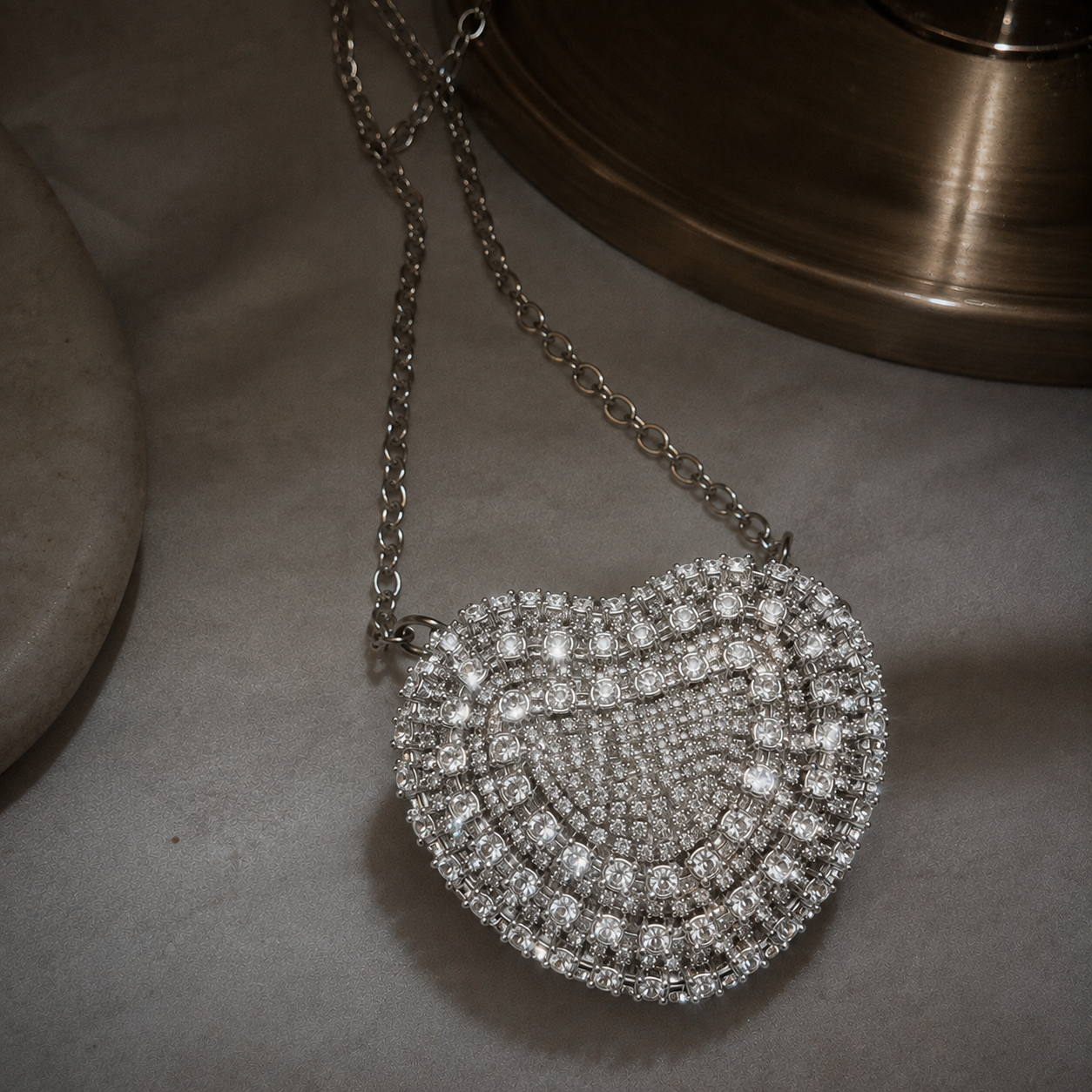 Mini silver bag