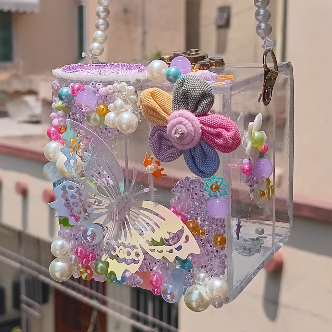 Handmade Kids Butterfly Box Bag