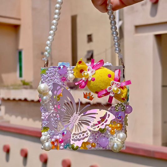 Handmade Kids Butterfly Box Bag