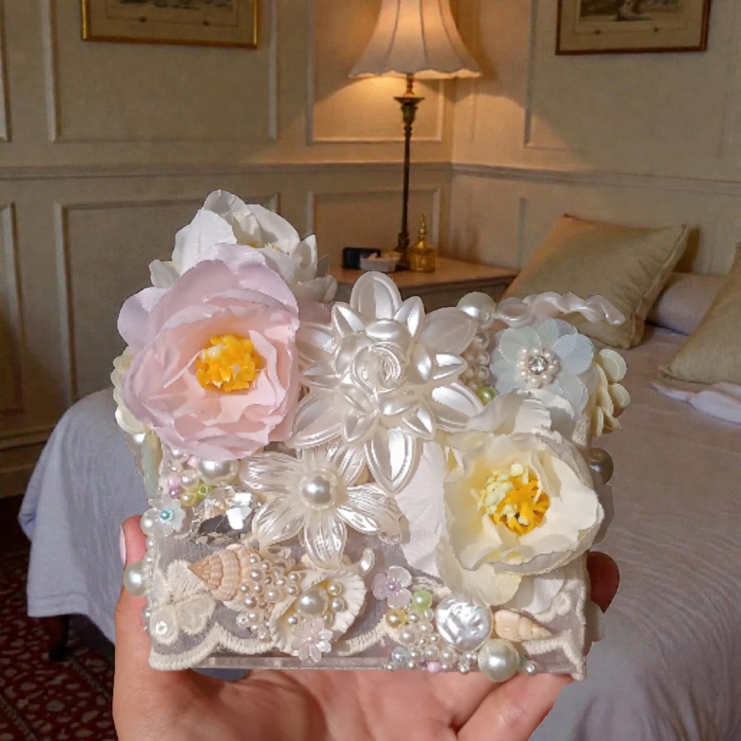 Pearl Blossom Acrylic Bag
